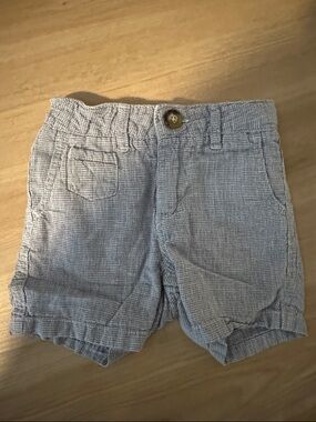 GAP Light Blue and White Seersucker Kids Shorts
